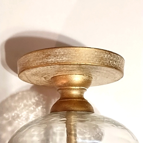 Pier 1 Bubble Glass & Metal Candle Holder - Picture 7 of 9